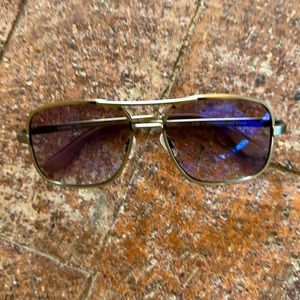 Caddis Metamodernist Bronze Aviator ambre lenses sunglasses 0.00